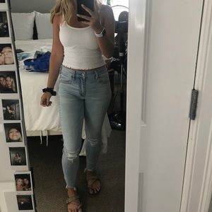 American eagle light washed jeans!